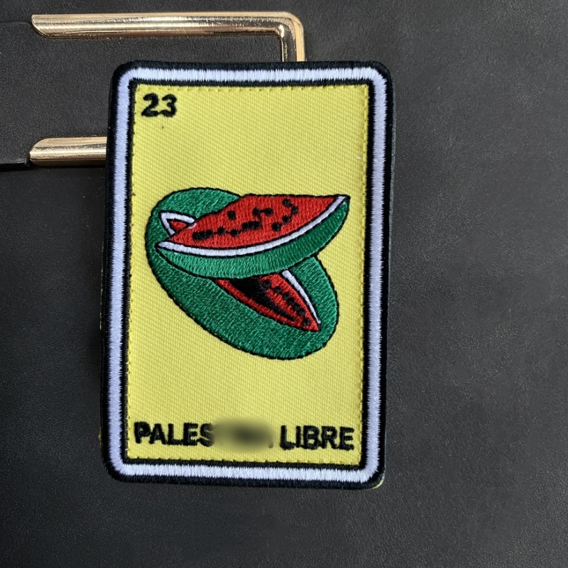 Rucksack Military Style - Watermelon Libre Embroidered Hook and Loop