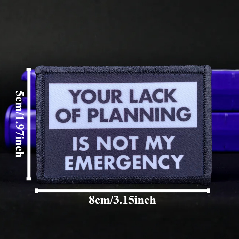 Not My Emergency Funny Patch G - Rucksack Military Style review and price